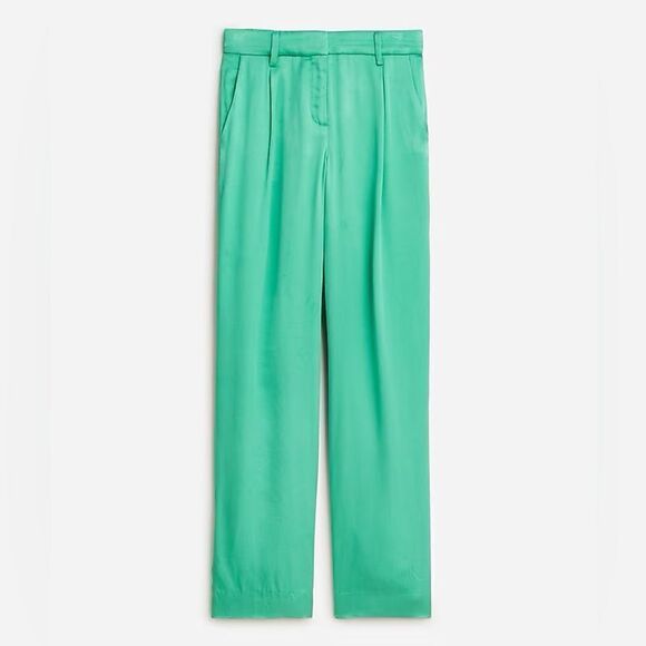 J Crew Straight Leg Essential Luster Crepe Pants NWT - Picture 1 of 9